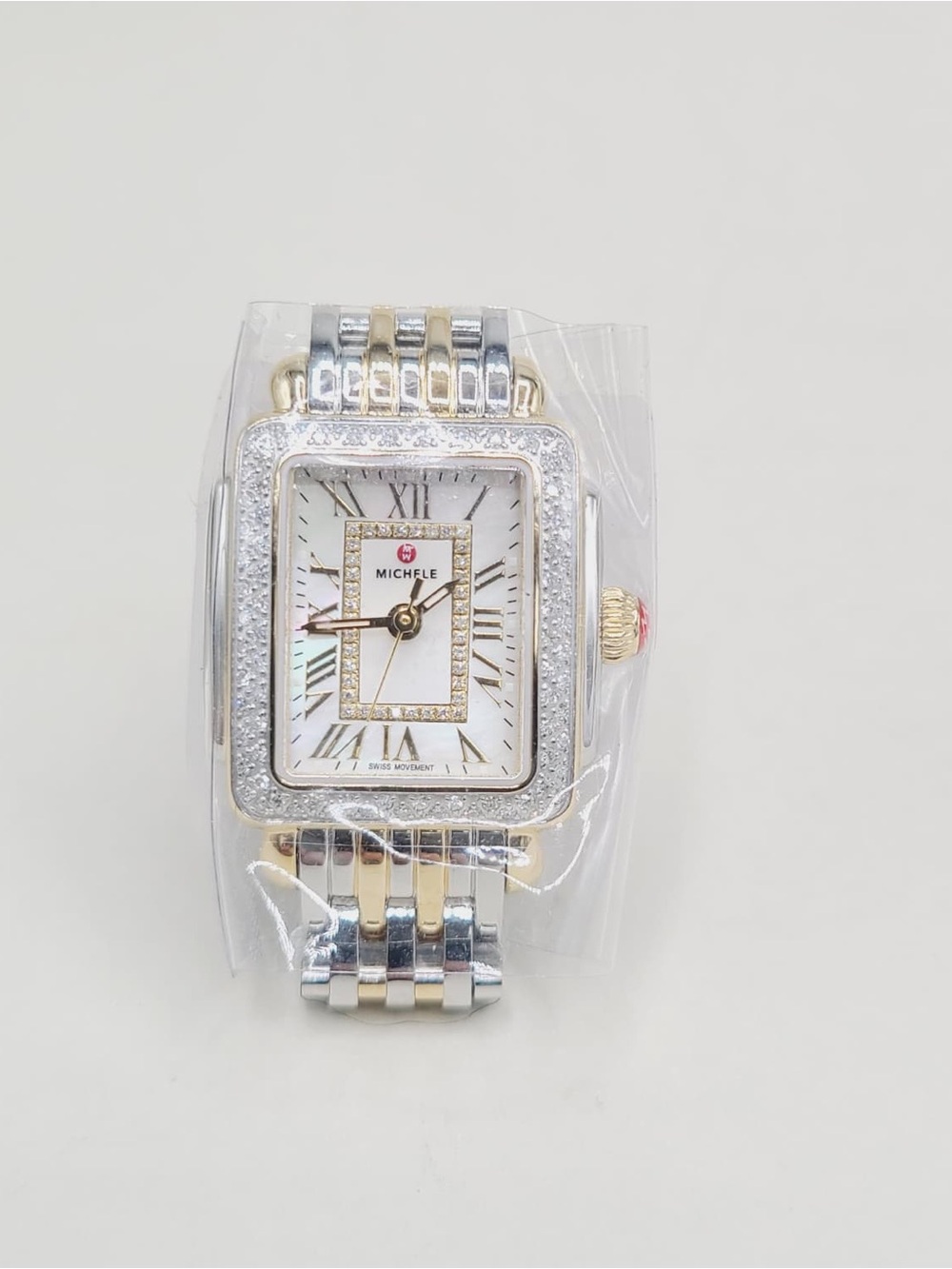 Michele Deco Madison Mini Diamond Two Tone Watch